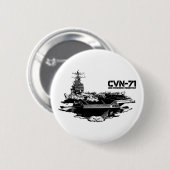 Vliegtuig carrier Theodore Roosevelt Button (Voorkant /achterkant)