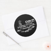 Vliegtuig carrier Theodore Roosevelt Sticker (Envelop)
