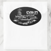 Vliegtuig carrier Theodore Roosevelt Sticker (Tas)