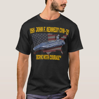 Vliegtuig Carrier USS John F. Kennedy CVN 79 Veter T-shirt