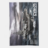 Vliegtuig carrier van Theodore Roosevelt Hand Towe Theedoek (Verticaal)