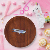 Vliegtuig Cessna Cessna Flying Mahogany Papieren Bordje (Feest)