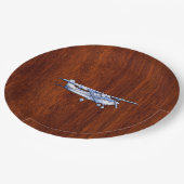 Vliegtuig Cessna Cessna Flying Mahogany Papieren Bordje (Gekanteld)