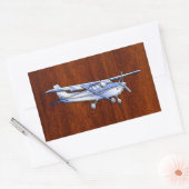Vliegtuig Cessna Cessna Flying Mahogany Rechthoekige Sticker (Envelop)