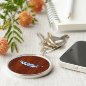 Vliegtuig Cessna Cessna Flying Mahogany Sleutelhanger (Zijkant)