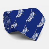 Vliegtuig Cessna Silhouette Flying Cesssic Cessna  Stropdas (Opgerold)