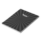 Vliegtuig Classic Cessna Silhouette Sunburst Notitieblok (Linkerzijde)