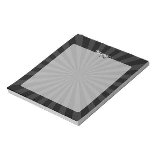 Vliegtuig Classic Cessna Silhouette Sunburst Notitieblok (Linkerzijde)