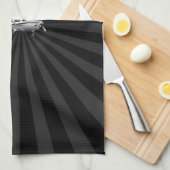 Vliegtuig Classic Cessna Silhouette Sunburst Theedoek (Quarter Fold)