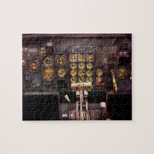 Vliegtuig - cockpit - De bedieningsorganen zijn in Legpuzzel (Horizontaal)