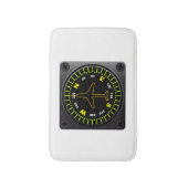 Vliegtuig Compass Badmat (Voorkant Verticaal)