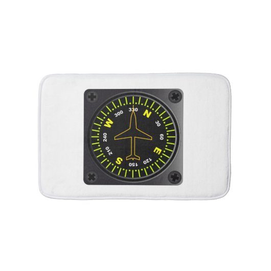 Vliegtuig Compass Badmat (Voorkant)
