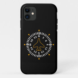 Vliegtuig Compass Flight Instrument Case-Mate iPhone Case