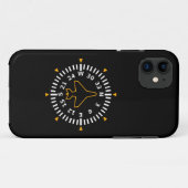 Vliegtuig Compass Flight Instrument Case-Mate iPhone Case (Achterkant (horizontaal))