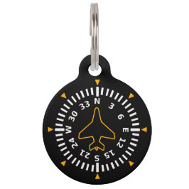 Vliegtuig Compass Flight Instrument Huisdierpenning
