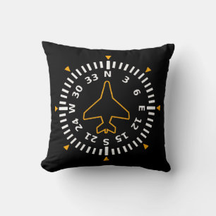 Vliegtuig Compass Flight Instrument Kussen