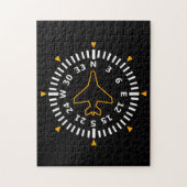 Vliegtuig Compass Flight Instrument Legpuzzel (Verticaal)