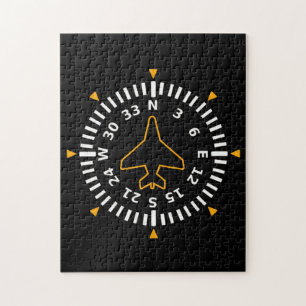 Vliegtuig Compass Flight Instrument Legpuzzel
