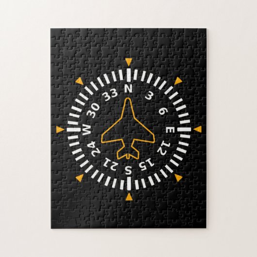 Vliegtuig Compass Flight Instrument Legpuzzel (Verticaal)