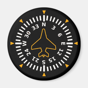 Vliegtuig Compass Flight Instrument Magneet
