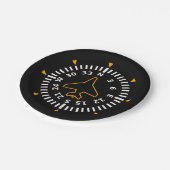 Vliegtuig Compass Flight Instrument Papieren Bordje (Gekanteld)