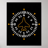 Vliegtuig Compass Flight Instrument