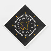 Vliegtuig Compass Flight Instrument Servet (Hoek)
