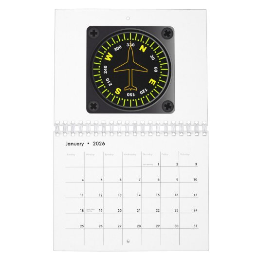Vliegtuig Compass Kalender (Jan 2026)