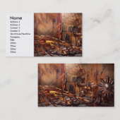 Vliegtuig - Daduur van de luchtvaart Visitekaartje (Voorkant / Achterkant)