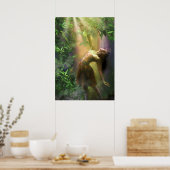 VLIEGTUIG DANCER IN HET LICHT VAN DE LIMOEN POSTER (Keuken)