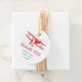 Vliegtuig Dank u Bedankjes Labels (In situ)