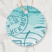 Vliegtuig Dank u Bedankjes Labels (Achterkant)