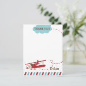  Vliegtuig Dank u Kaart - Vliegtuig (Staand voorkant)