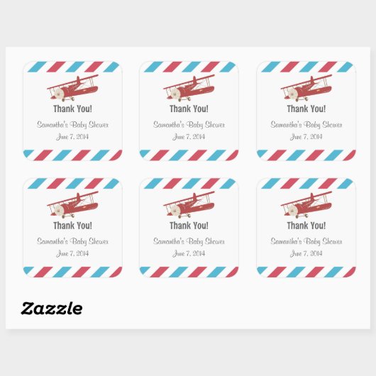  vliegtuig dank u Stickers (Vel)