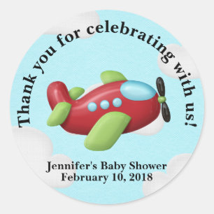 Vliegtuig Dank u Stickers gunst Stickers