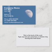 Vliegtuig dat de hemel oversteekt visitekaartje (Voorkant / Achterkant)