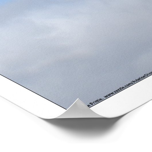 Vliegtuig dat een Aerobatic Loop Poster doet (Hoek)