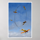 Vliegtuig dat een Aerobatic Loop Poster doet (Voorkant)