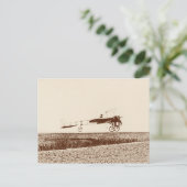 vliegtuig dat het briefkaart opstijgt (Staand voorkant)