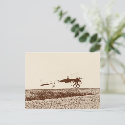  vliegtuig dat het briefkaart opstijgt (Staand voorkant)