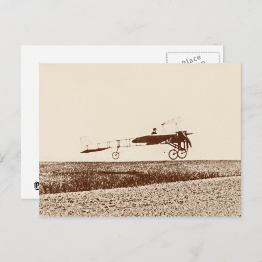 vliegtuig dat het briefkaart opstijgt (Voorkant / Achterkant)