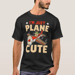 Vliegtuig dat ik alleen maar vlakke klauw ben t-shirt