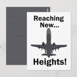 Vliegtuig dat nieuwe hoogten bereikt Inspirerende  Briefkaart