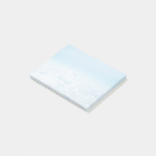 Vliegtuig dat wordt geacht, een vliegtuig vliegt i post-it® notes (Schuin)