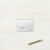 Vliegtuig dat wordt geacht te vliegen, grayscale post-it® notes (Op bureau)