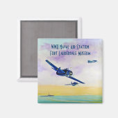  Vliegtuig - De datum opslaan Magneet (Voorkant / Achterkant)