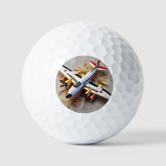 "Vliegtuig Design Excellence" Golfballen (Voorkant)