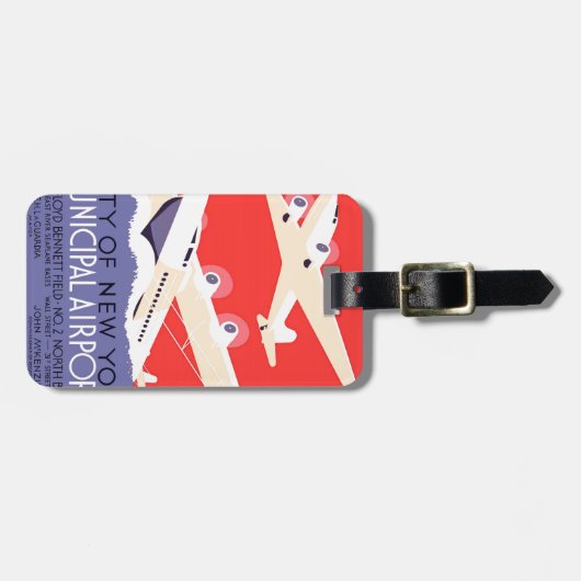 Vliegtuig die WPA Kleurrijk vliegen Bagagelabel (Voorkant horizontaal)