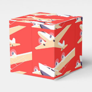 Vliegtuig die WPA Kleurrijk vliegen Bedankdoosjes