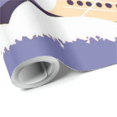 Vliegtuig die  WPA Kleurrijk vliegen Cadeaupapier (Rol Hoek)